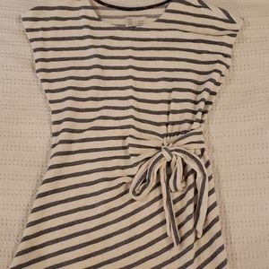Blue and white striped Anthropoligie dress